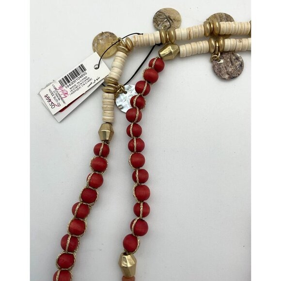 Chicos Utopia Collection Summerberry Single-Strand Beaded 48 inch Necklace NWT - Picture 7 of 8